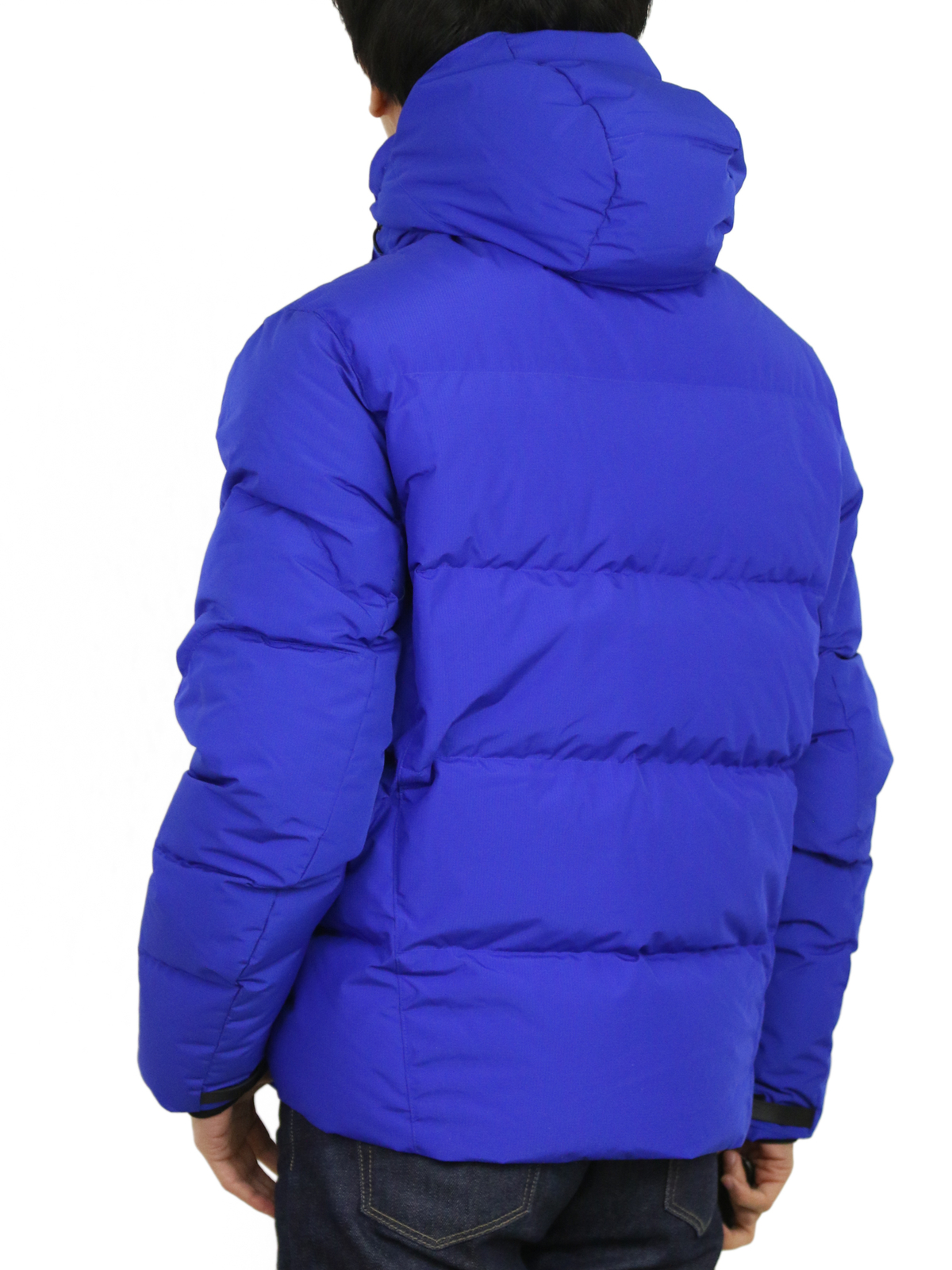 Pre-owned Polo Ralph Lauren Big Pony Hooded Down Puffer Jacket Coat -- Royal W/ White --