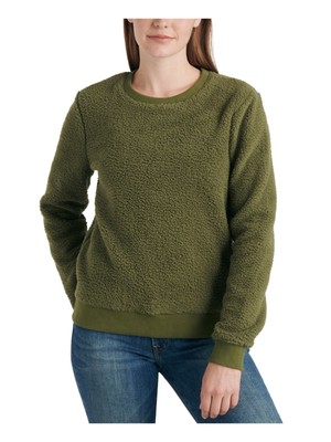 

Женский зеленый свитер LUCKY BRAND с круглым вырезом и длинными рукавами, размер