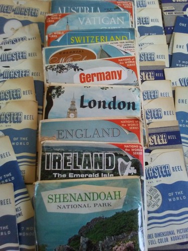 LOT OF 2 Vintage Sawyer's View Master Viewers 150 + Reels Case NICE VARIETY