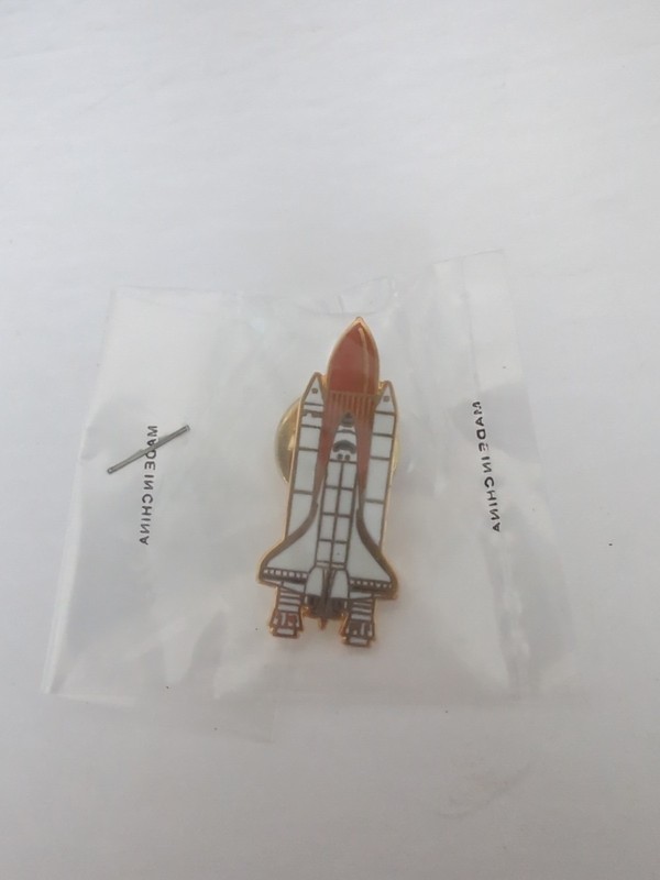 Space Shuttle Enamel Pin Hat Lapel Collectable