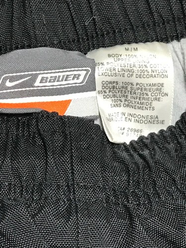 Nike Bauer Youth Black Waterproof Lined Outdoor Pants Size M