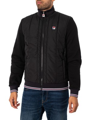

Мужская куртка-пуховик Fila Calum, черная, Черный, FW23MH007-001
