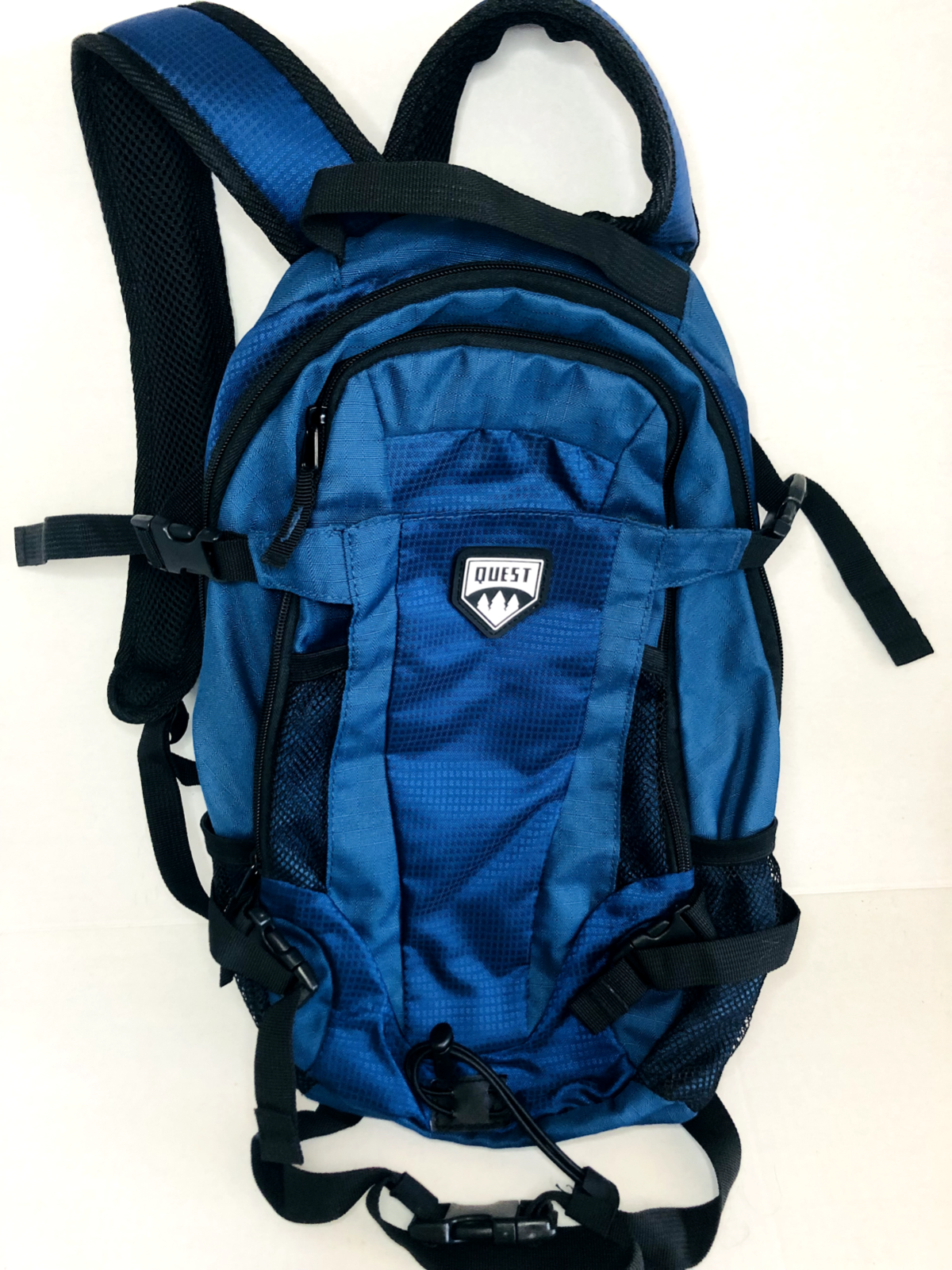 Quest H2O Hiking Hydration Backpack Blue Water Storage Without Bladder