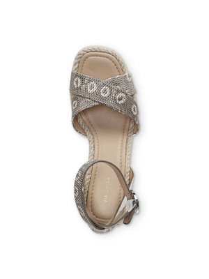 

Женские туфли на танкетке VIA SPIGA Blanc Brown Ring из кожи ящерицы Sesilia 6,5 M, Коричневый, H0927L1