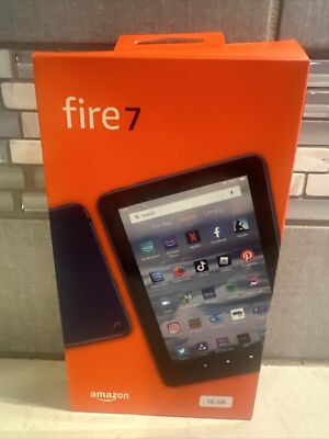 Amazon Fire 7 Tablet 12th Generation 7in Display With Alexa 16GB Black 2022