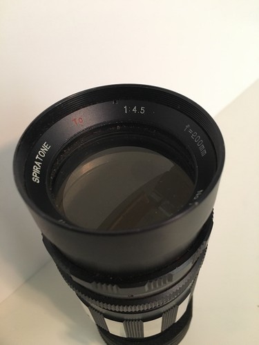 Vintage Camera Lens Spiratone 200 mm 1:4.5