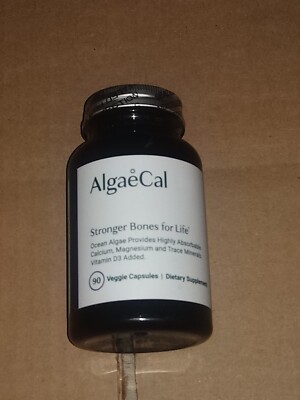 Algaecal - Plant Based Calcium Supplement with Vitamin D3 - 90 caps Exp 1/27