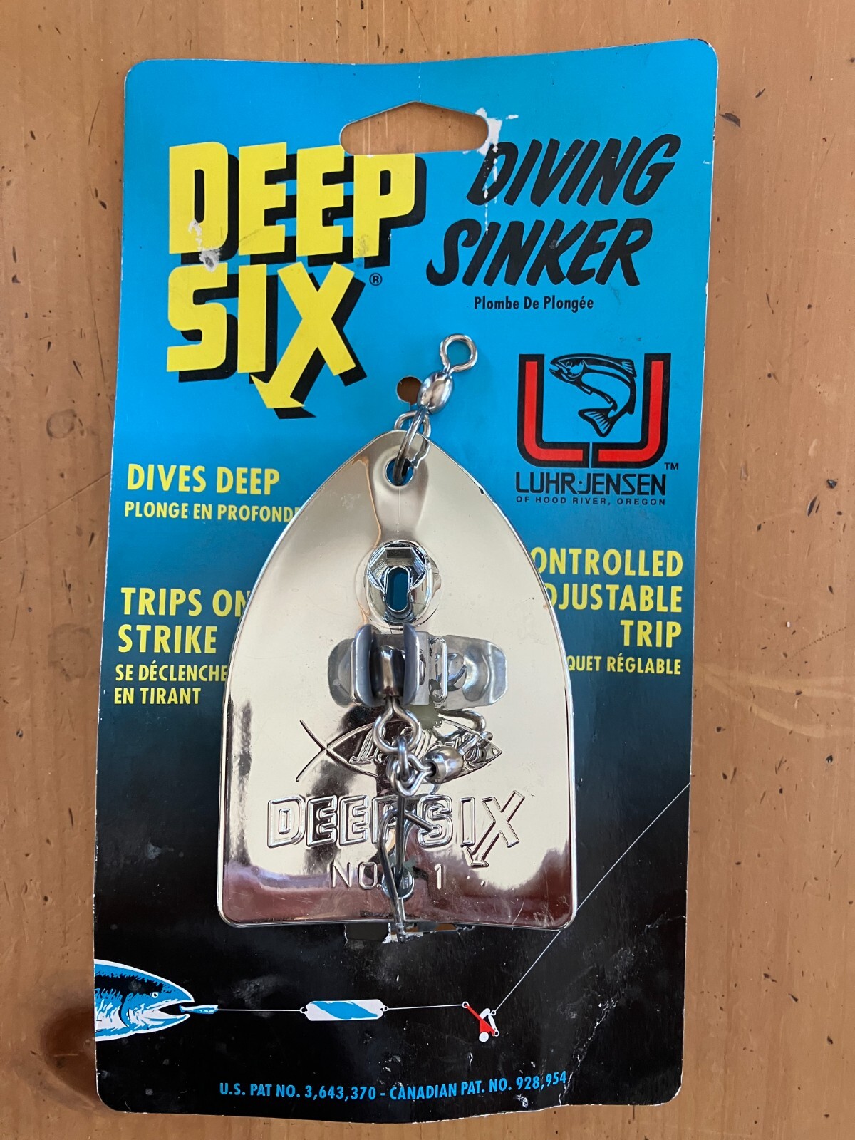 Luhr Jensen Deep Six No.1 Diving Sinker SILVER | eBay