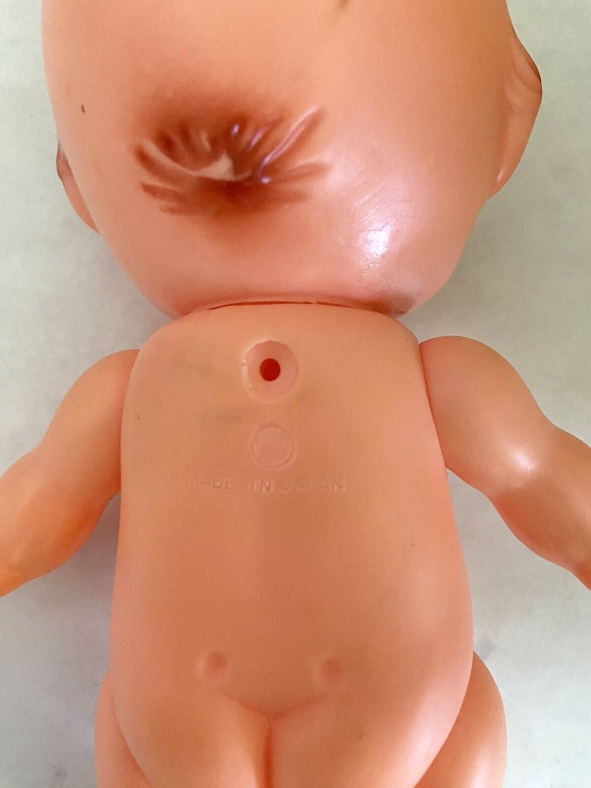 Kewpie Doll from Japan-Soft Vinyl Posable arms, legs, head- with Squeaker