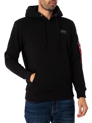 

Мужской пуловер с принтом на спине Alpha Industries, черный