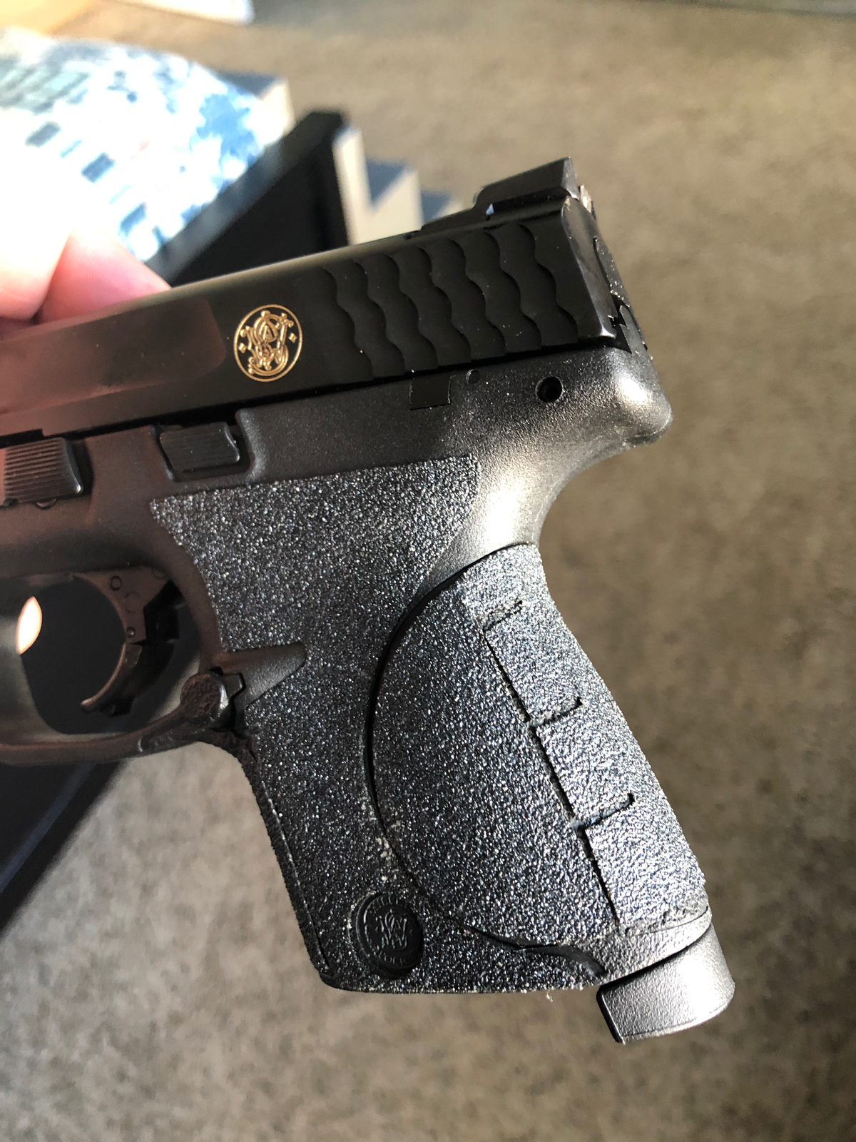 TALON Grips Granulate Black Adhesive Grip For S&W M&P 9MM/40 Shield