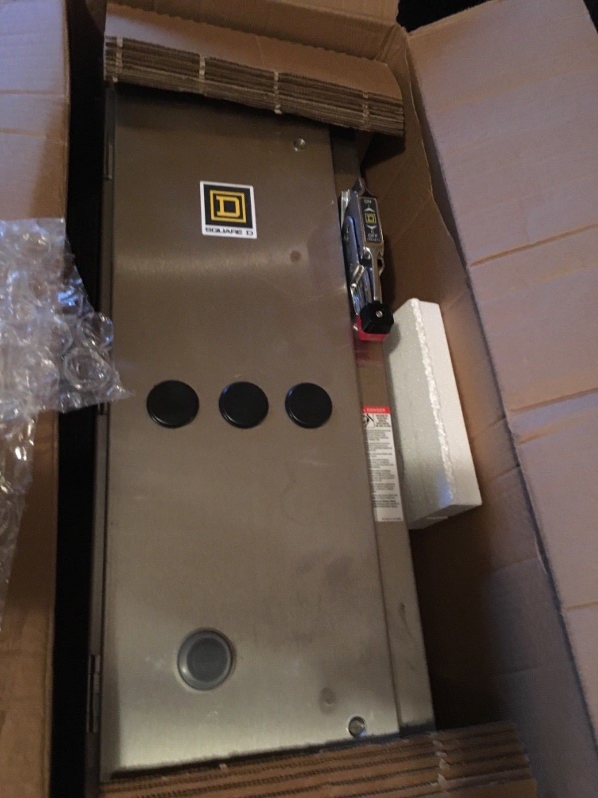 Square D 8538SDW11V02S AC Combination Motor Starter New in box Size 2  Stainless