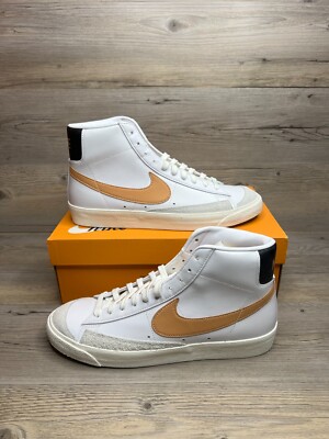 Nike Blazer Mid '77 Vintage Mens Size 14 White Black Amber Brown BQ6806 125