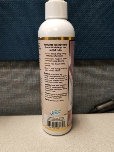 Dr Gold's Fast Acting Itch Relief w/ Lidocaine For Dogs Cats Small Animals 10/20