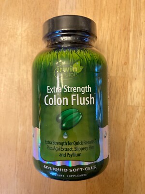 Irwin Naturals Extra Strength Colon Flush 60 Softgels Gut Health Cleanse Support