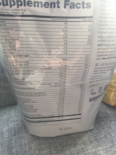 2 Bags Arbonne Protein Shake Mix!!ships Fast!!!!