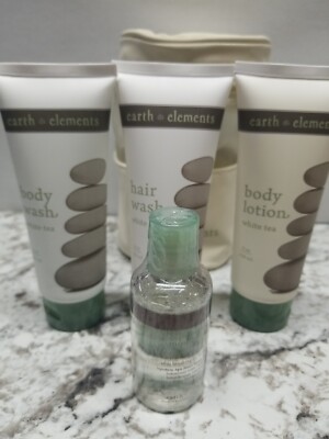 EARTH ELEMENTS-BODY LOTION/BODY WASH/HAIR WASH/MOUTH RINSE GIFT SET OF 4 