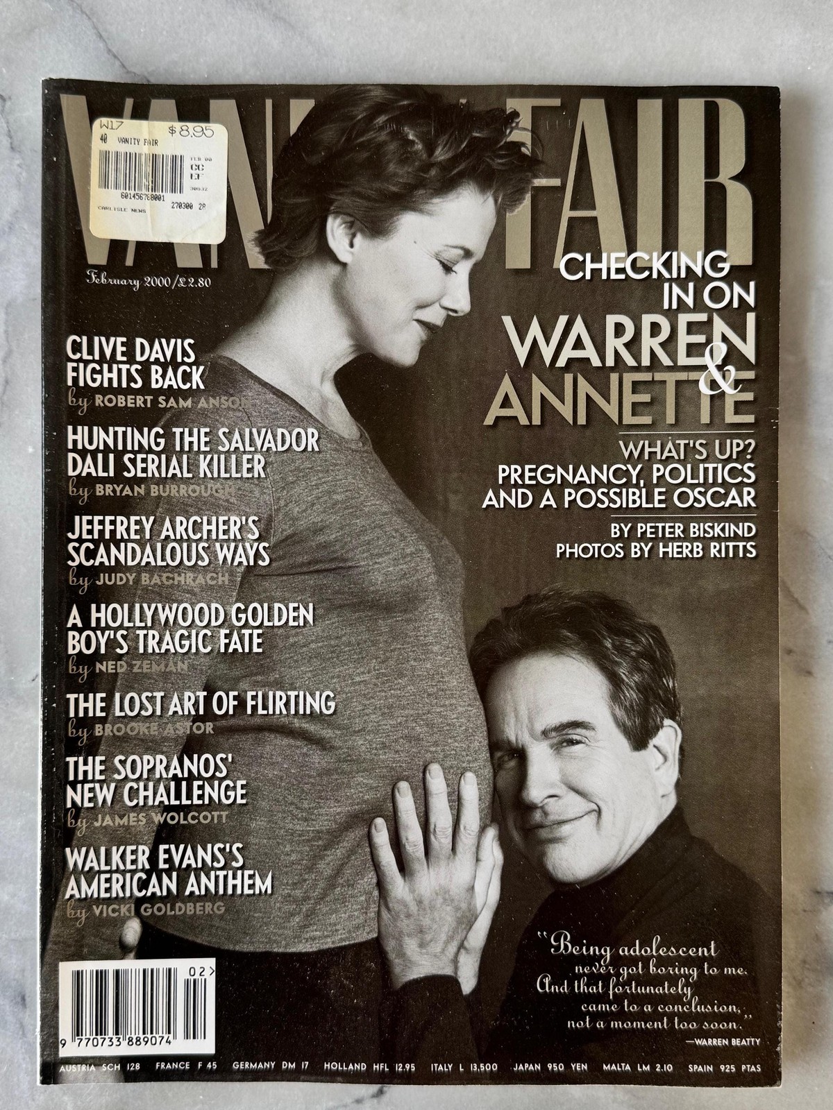 2000 Vanity Fair Magazine - February Issue