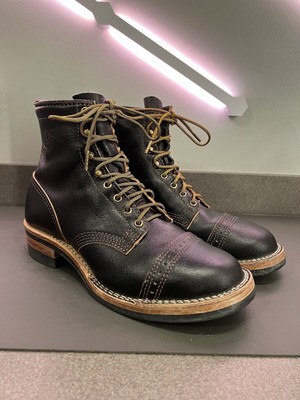 Wesco x Standard & Strange Custom Warren Black Waxed Flesh Wesco x Standard & Strange Custom Warren Black Waxed Flesh