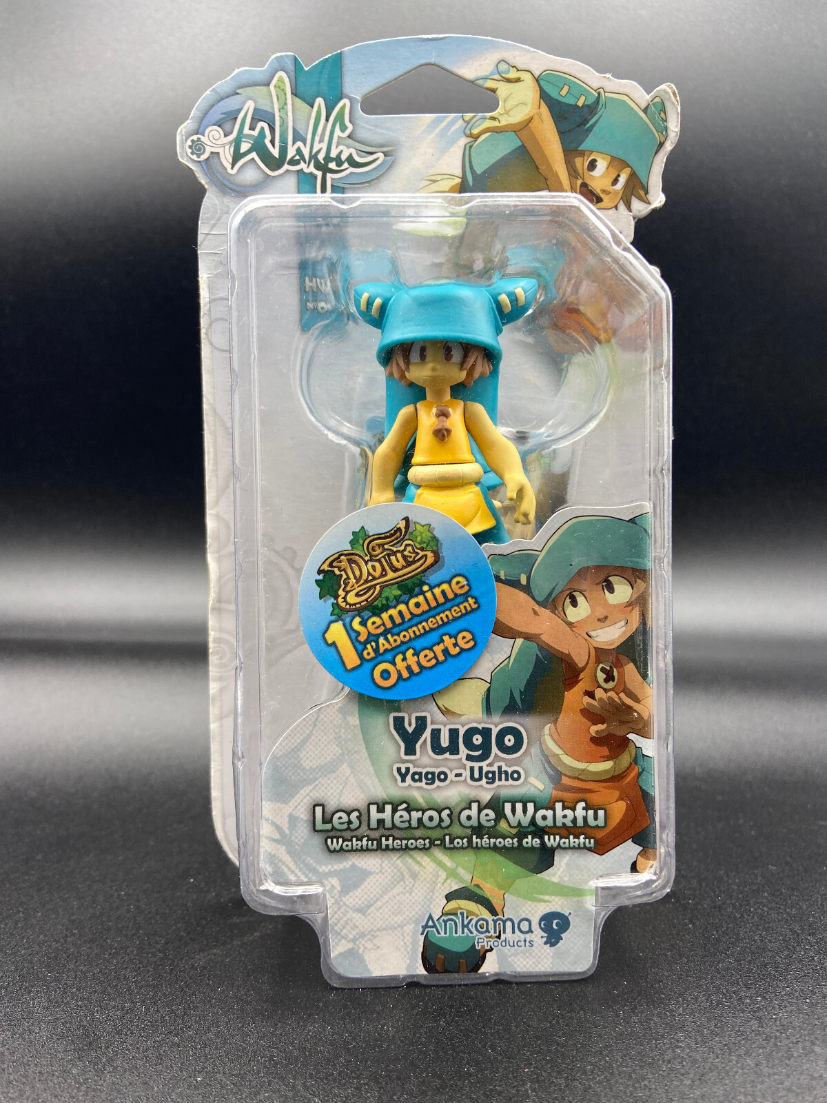 ANKAMA ワクフ キャラクター ユーゴ（YUGO）レア/アクションフィギュア Prize of 3 WAKFU figures hw YUGO Yago SADLYGROVE NOX DOFUS