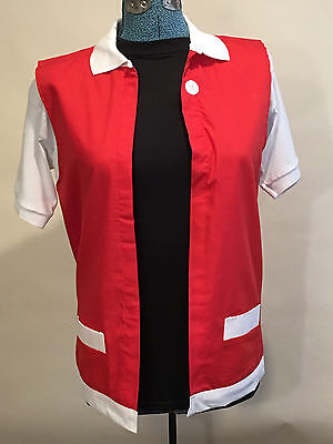 RED POKEMON TRAINER Costume -  Adult Men's XL Jacket  Pokemon GO - Made USA