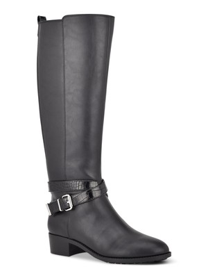 BANDOLINO Женские черные полноразмерные сапоги с задником Noles Almond Riding Boot 7,5 M