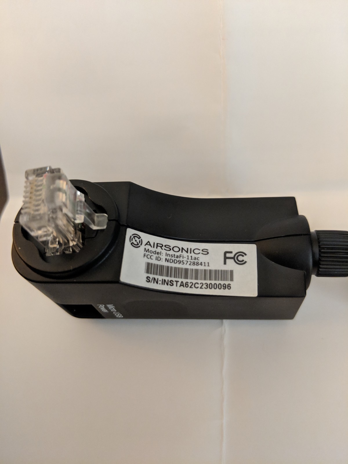 Ethernet to Gigabit WI-FI adapter Airsonics InstaFi 11ac Enabler