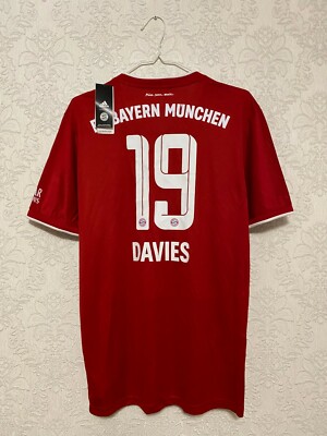 BAYERN MUNICH 2020 2021 DAVIES #19 HOME FOOTBALL SHIRT JERSEY SIZE XL FR8358