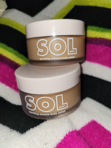 Lot 2 Colourpop SOL Body Sparkling Mimosa Body Polish Scrub New