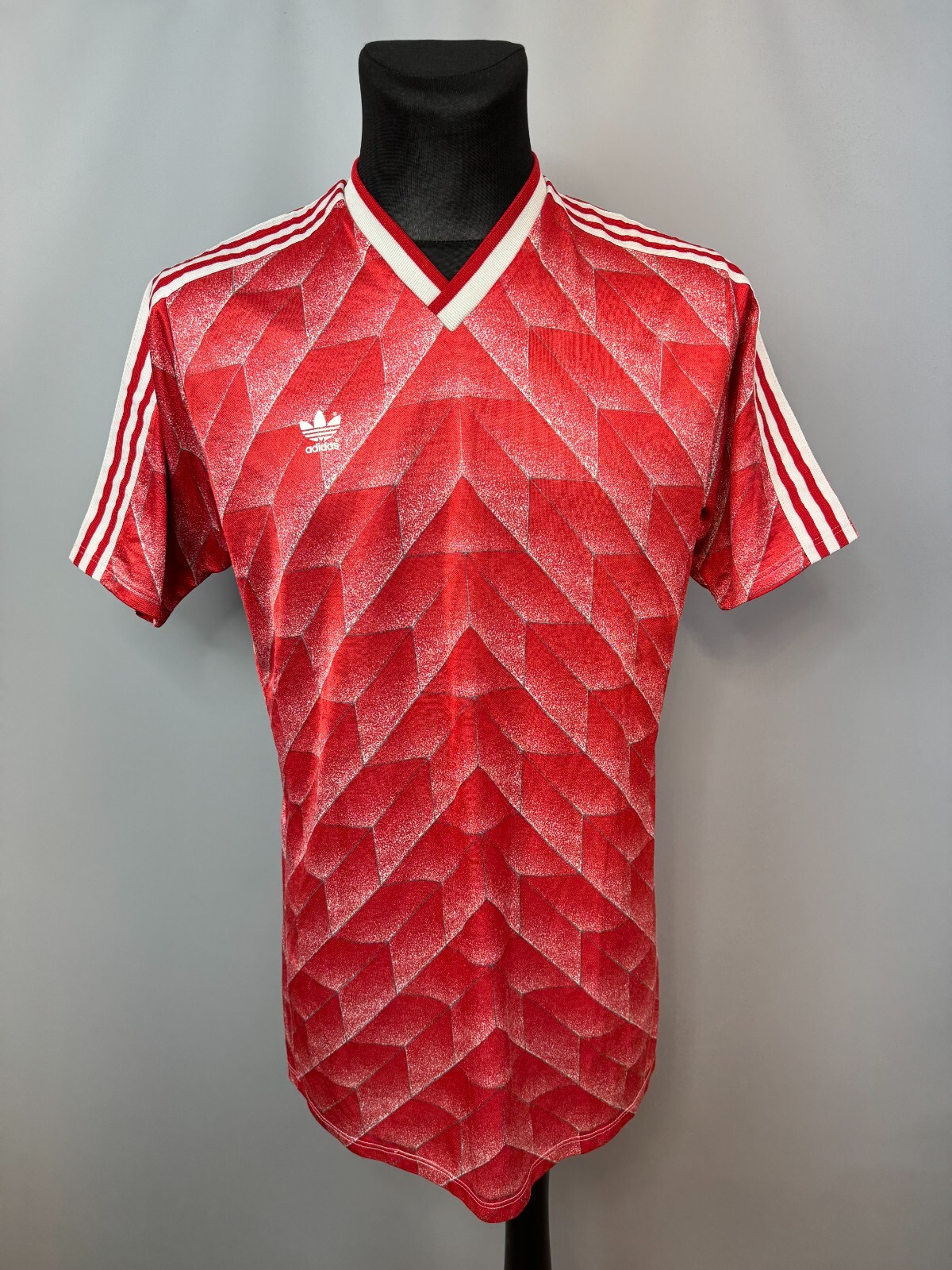 ADIDAS 1987 1988 SHIRT VINTAGE FOOTBALL SOCCER JERSEY RED