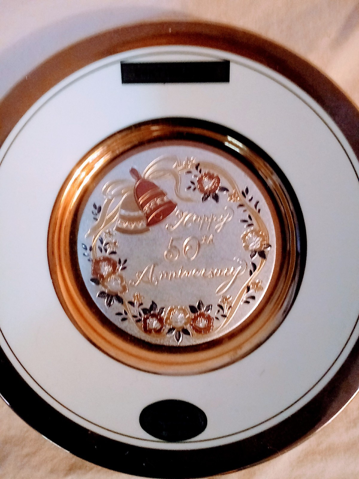 Chokin 24K gold dynasty gallery 50th anniversary plate