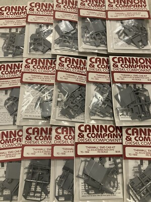 Cannon & Company #1501 'Thinwall' EMD Dash 2 Cab Kit 50/60 Series Locomotive Par