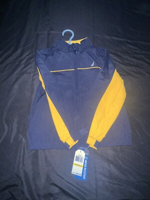 Nautica Jacket Youth Size 5 Blue & Yellow Full Zip Windbreaker Coat Jacket