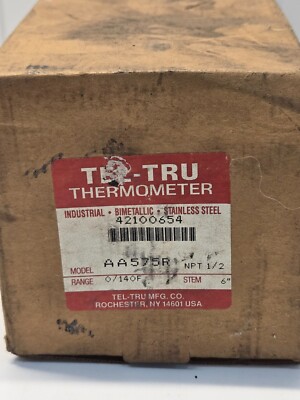 TEL-TRU AA575R 0/140F 6'' STEM NEW IN BOX g11