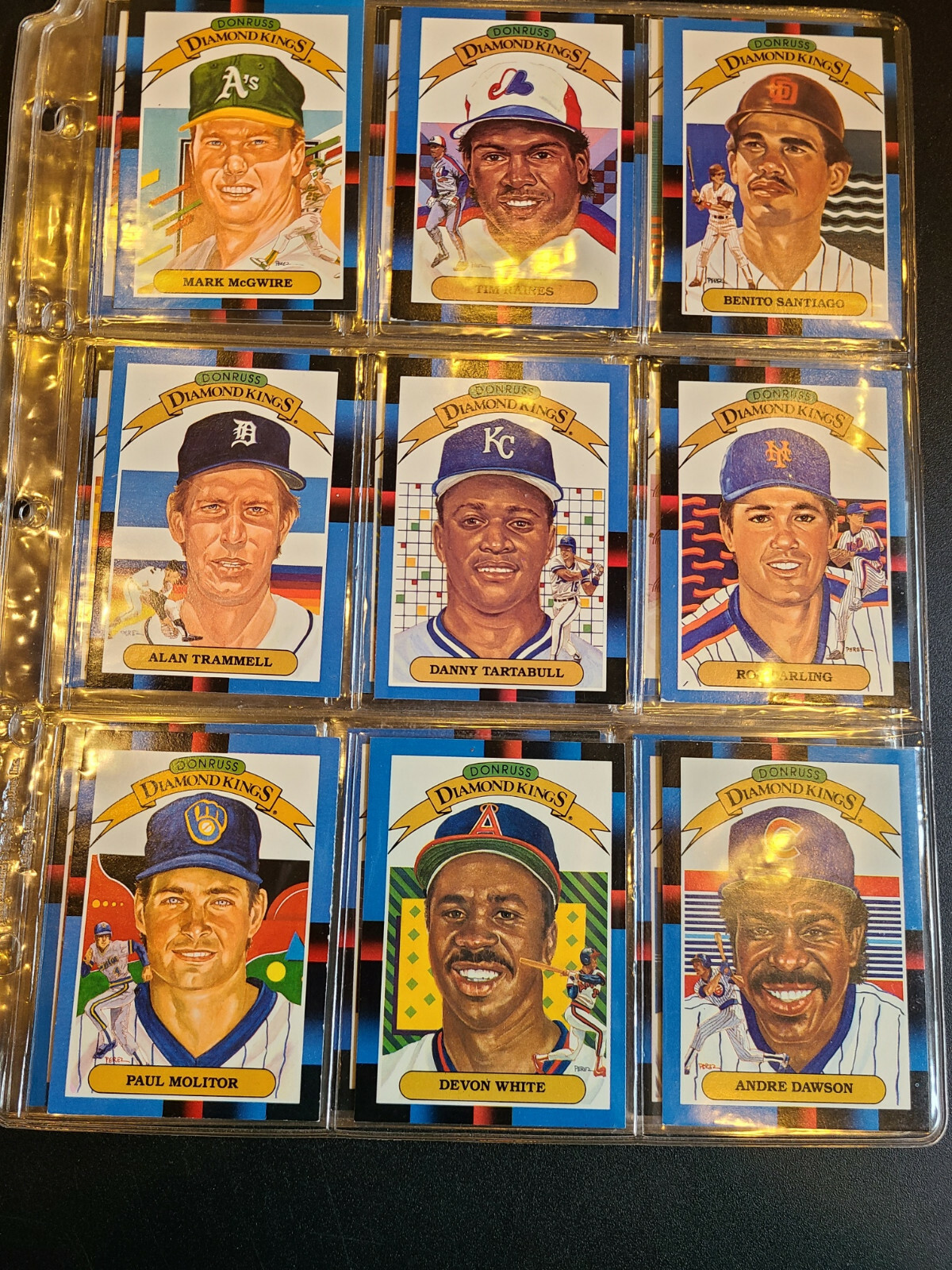 1987 Donruss Diamond Kings full 26 card set Mark McGwire #1
