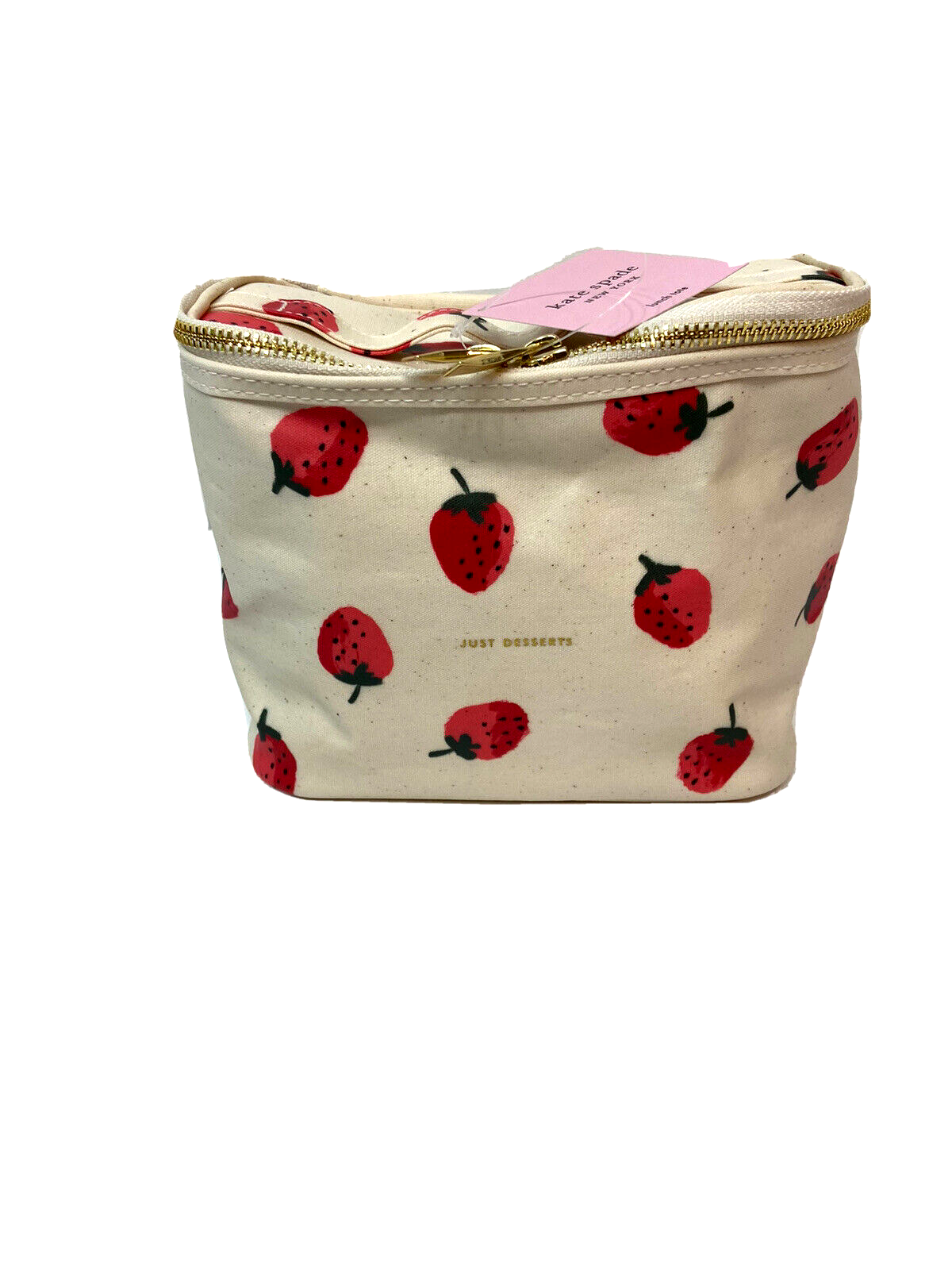 Kate Spade New York Insulated Lunch Tote Strawberries Fruit Print Bag