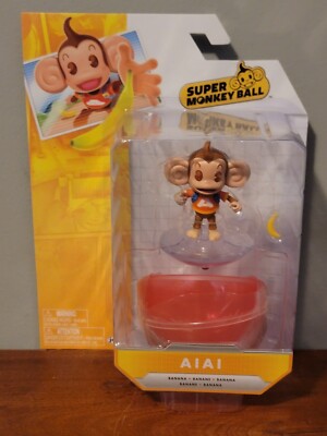 Jakks Pacific Super Monkey Ball AiAi Action Figure Brand New w/ Banana Sega Toy!