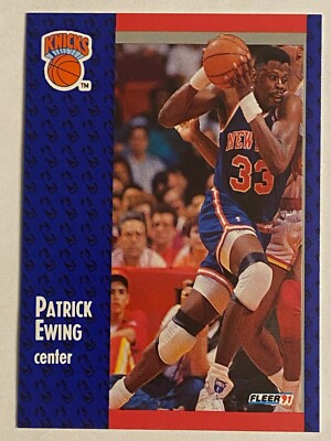1991 Fleer #136 Patrick Ewing New York Knicks