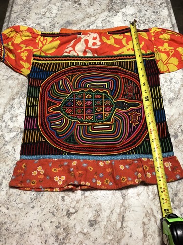 Mola Vintage DOUBLE SIDED Handmade By Kuna Indians