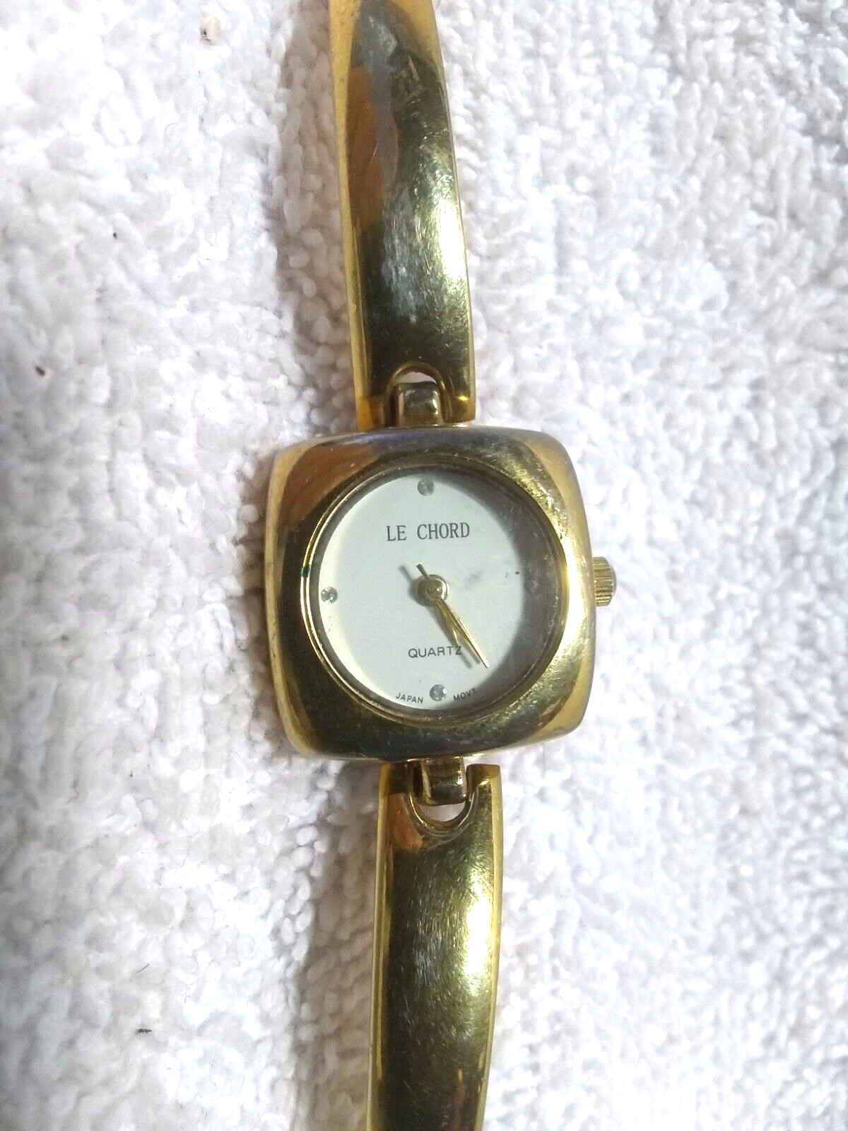 LE Chord Quartz Dress Watch High Quality Gold Bracelet Women New 