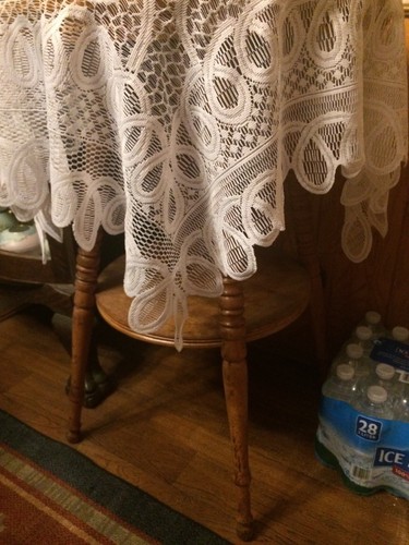 Beautiful Handmade Antique Birds Eye Maple Fern Table W Beading