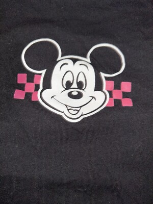 Neff Disney Mens Black Mickey Mouse Long Sleeve T Shirt Size M