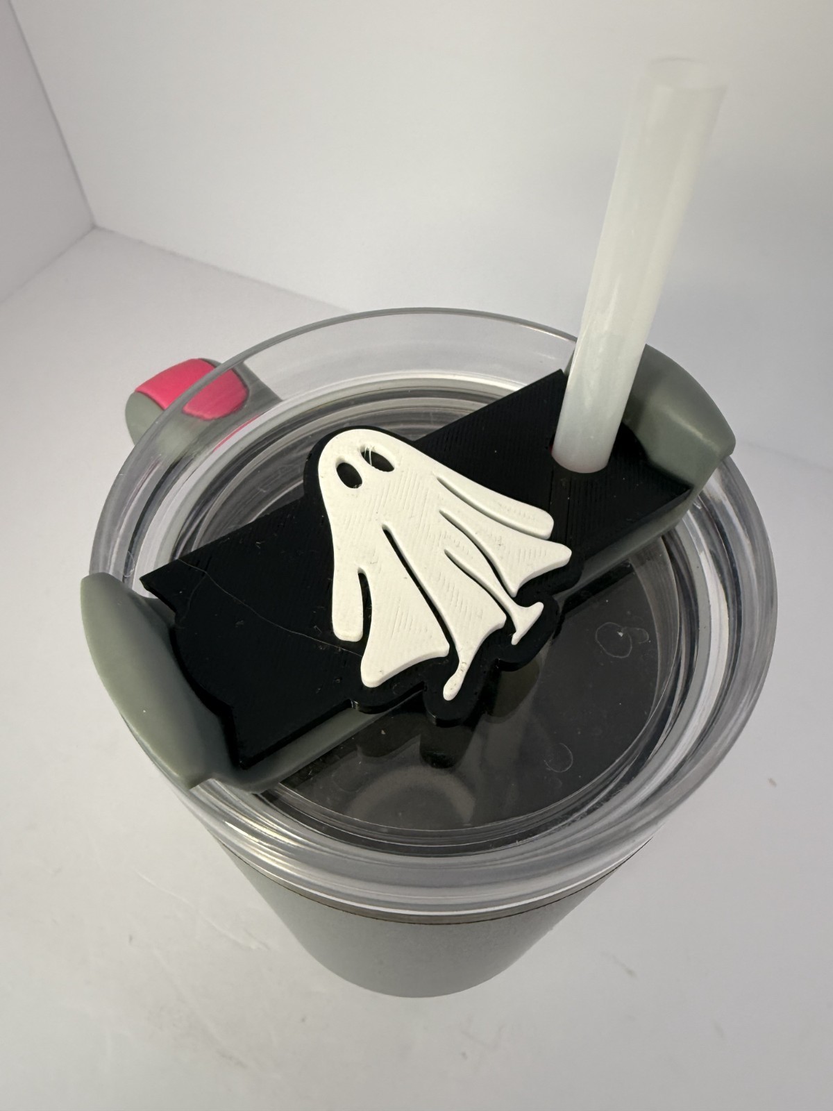 Halloween Stanley Cup Topper Ghost   Fits 10mm Straw