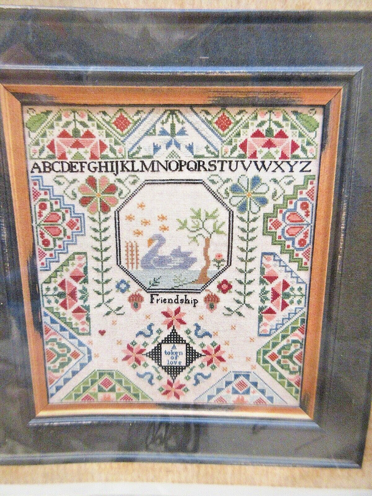 The Scarlet Letter A TOKEN OF FRIENDSHIP Counted Cross Stitch Pattern