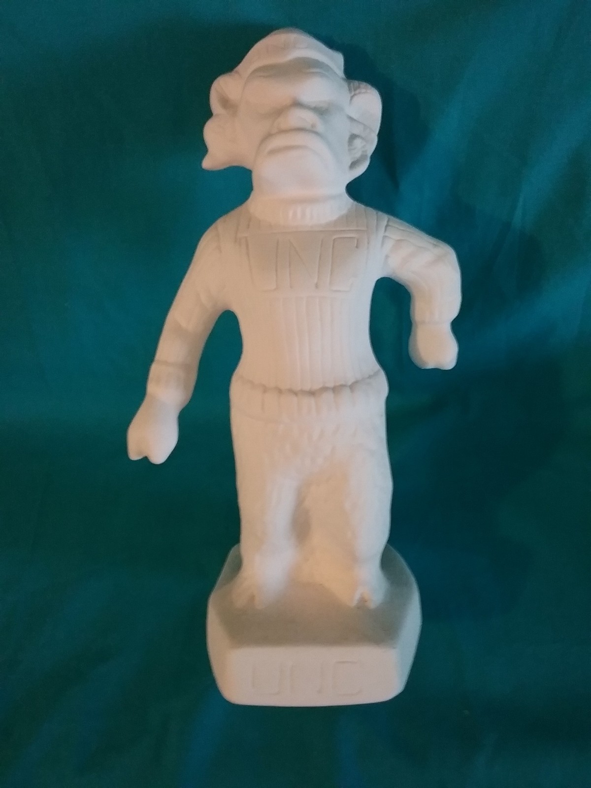 Ceramic Bisque UNC Rameses Mascot ready to paint
