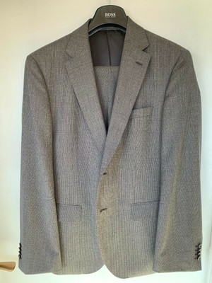 BOSS Herren Anzug Johnstons5 / Lenon1 dunkelbraun melliert Größe 26 Art.50393227