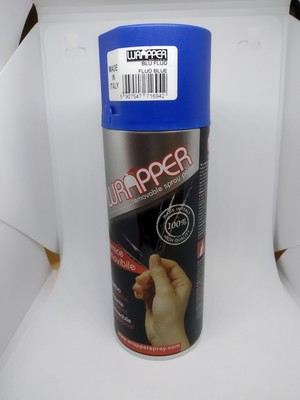 ABNEHMBARE SPRÜHFILM-LACKVERPACKUNG, FARBE FLUOBLAU