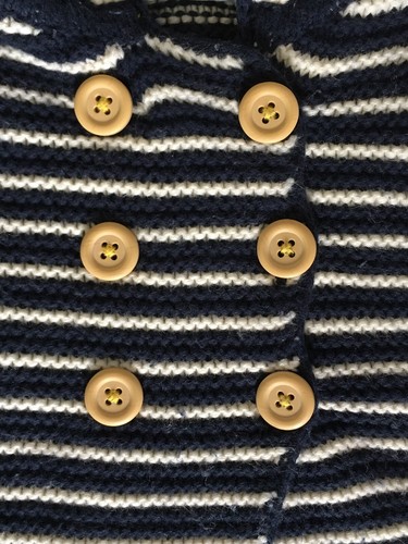 Baby Boden Boys Girls Size 6-12 Months Sweater Jacket Hooded Button Up Unisex