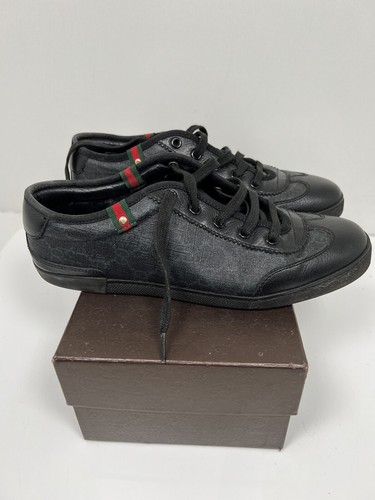 GUCCI 靴　38 25cm くらい　黒 GUCCI - GUCCI グッチ 38/25cm Crystals Flashtrek Black 537153