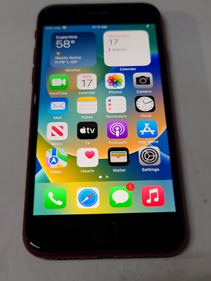 Apple iPhone SE 2022 A2595, 64 GB, Red,Unlocked, Fair Cond :PA197